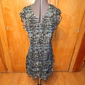 DNKY Jeans Chiffon, Lined Mini Dress, Size Small, Rn#52002